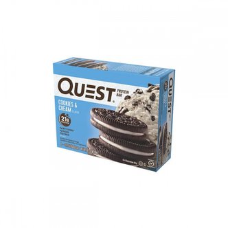  Quest Nutrition퀘스트뉴트리션  프로틴  단백질  바  쿠키  앤  크림  60g  x  4개입