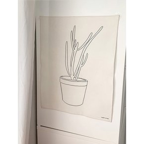 Plant 패브릭 포스터 가리개 커튼