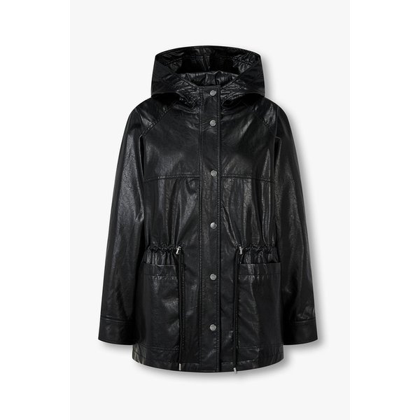 신세틱 레더 후디드 점퍼 7126120504199