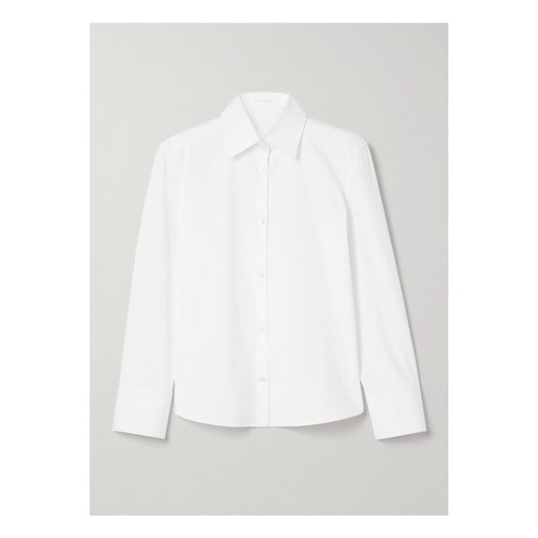 프루 코튼 혼방 포플린 셔츠 화이트 1647597340634481