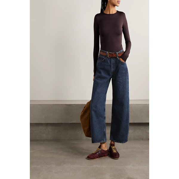 로우 커브 크롭 하이웨이스트 와이드 진 46376663163022141