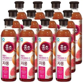 대상 청정원 홍초 자몽 900ml x 12개 (WBD2766)