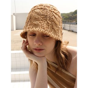 JULY BROWN BUCKET HAT