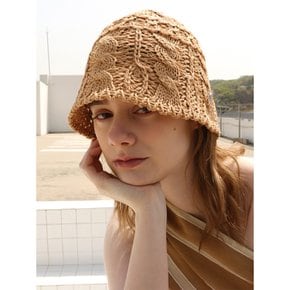 JULY BROWN BUCKET HAT