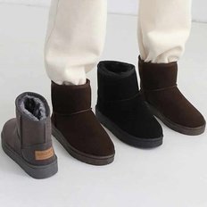 kami et muse Suede fur ankle boots_KM21w264