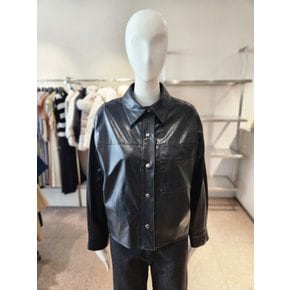 [여주점] [나이스클랍] 자켓형 페이크 레더 셔츠 A254PWL901