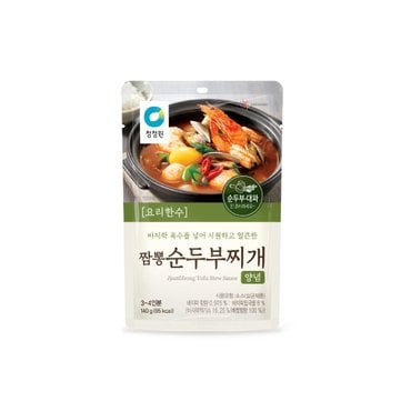 청정원 요리 한수 / 짬뽕순두부찌개양념 140g