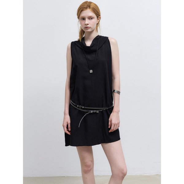 COWL NECK MIDI DRESS_BLACK