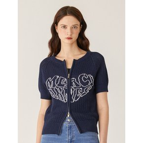 Heart Lettering Cardigan_NAVY (SA3GDN1_45)