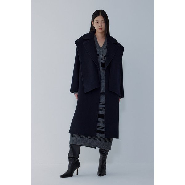 벨티드 디태처블 후디드 코트 7115416Y03147