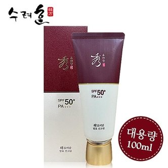  수려한 효비담 발효 선크림 100ml SPF50+/대용량/증량/