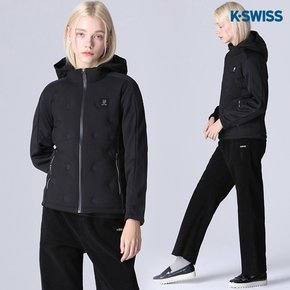 K-SWISS] 원형 튜브 에슬레저 후드 패딩점퍼