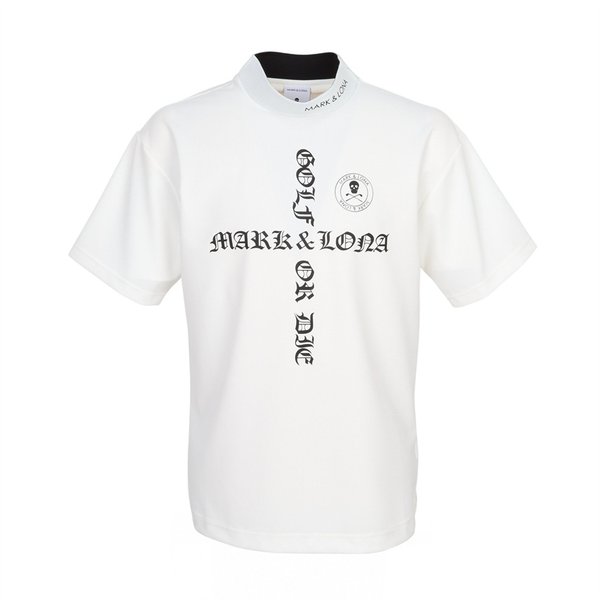 [부산점] 골프웨어 남성 모크넥 반팔티셔츠 MLM 6A AA07 WHITE