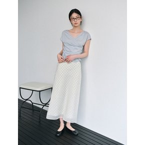 Wrap Draped V-Neck Top (2color)