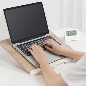 1단 나무 독서대 필기 높이조절 접이식 휴대 기본형