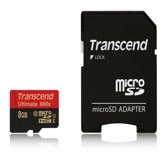 엠지솔루션 (트랜센드) micro SDHC CLASS10 UHS-I Ultimate 600x 8GB