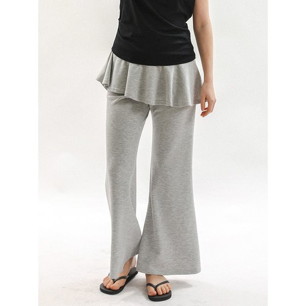 MJ_Layered waist peplum pants_2color