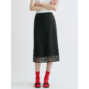 S Flower Pattern layerd Skirt_2colors