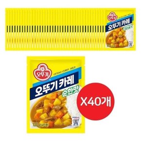 순한맛카레 오뚜기카레 순한맛 100G 40개 간편카레