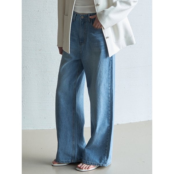 Wide Denim Pants_Blue
