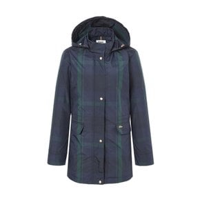 [24SS] [스테디셀러]체크 패턴 탈착후드 점퍼 (NAVY) WNJU4A002N3