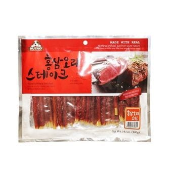 오너클랜 홍삼 오리스틱 400g 반려동물 강아지 영양 간식