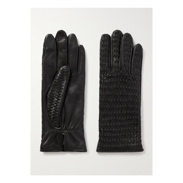 아니엘 스타닐라스 우븐 가죽 장갑 블랙 1647597344747947