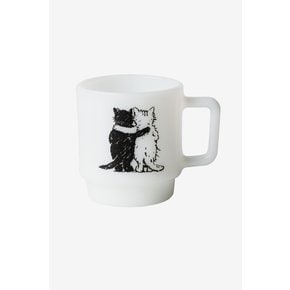 HUGGING CATS GLASS MUG
