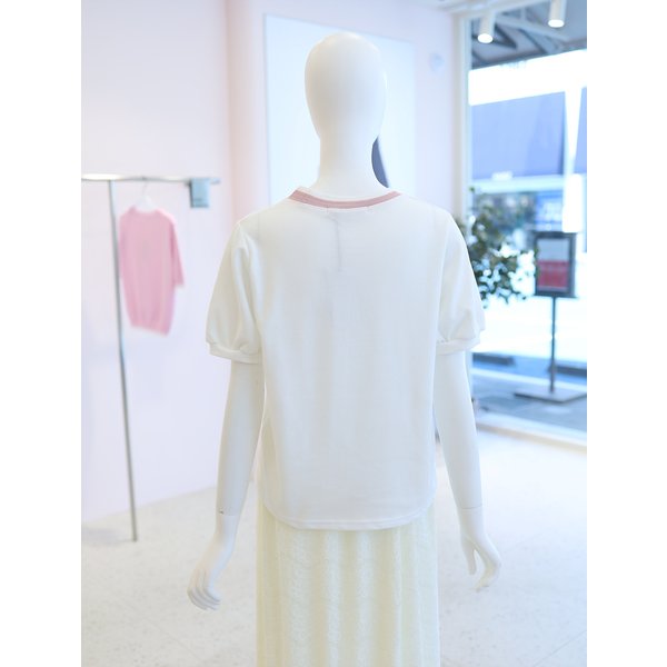 [여주점] 여성 플라워 프린팅 면혼방 티셔츠 YW6ME519