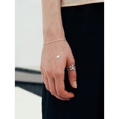 [925 silver] Cinq.silver.50 / nubble ring