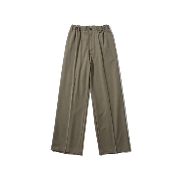 RIPLEY WOOL BLENDED WIDE PANTS (SAND)