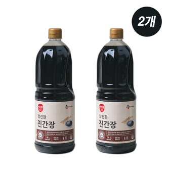  참진한 진간장 CJ 이츠웰 기본 프리미엄 간장 1.8L 2개