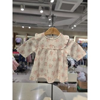 밍크뮤 [파주점] (PH) 리본다발플라워롱 티셔츠 3511533101