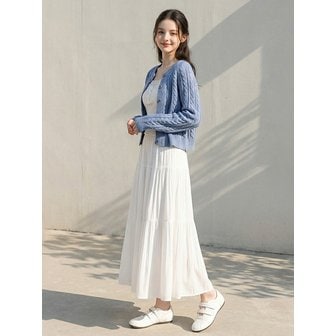 부루앤쥬디 [인플루언서 PICK] AD)잔주름티어드스커트 BOSCSKE10C