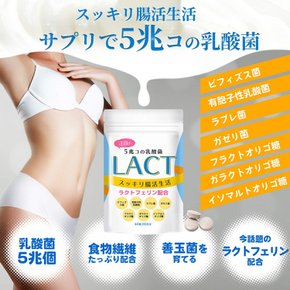 LACT 유산균 사프린 (1포에 5조 비피도바실러스), 유산균 4종, 비피도박터, 락토페린, 이눌린