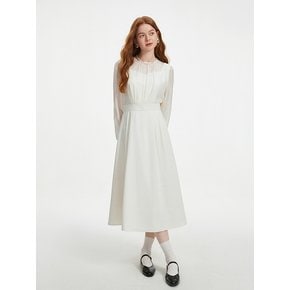 WD_Temperament pleated long dress