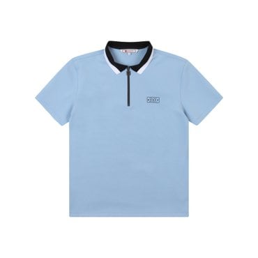 ONOFF [온오프골프웨어] 남성 네오플랜 반집업 티셔츠 OF9043GA_BLUE