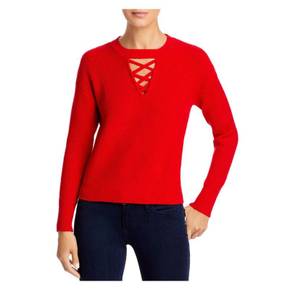 4006060 Single Thread Womens Criss Cross Knit Pullover Sweater