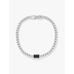 SILVER925 STONE CHAIN 팔찌 [BLACK]