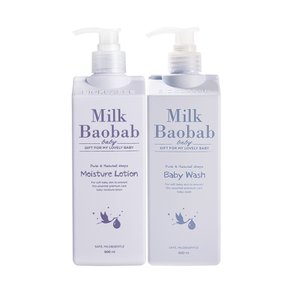 베이비워시 500ml + 베이비 모이스처 로션 500ml