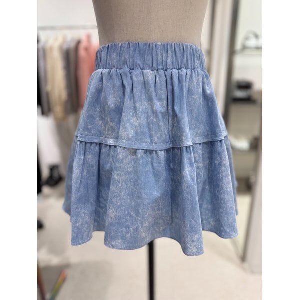[여주점] 허리밴딩 데님  미니 스커트 ES2WS162