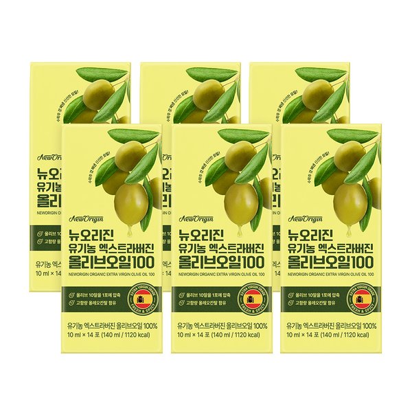 유한건강생활 유기농 엑스트라버진 올리브오일100 6박스 (총 84포)