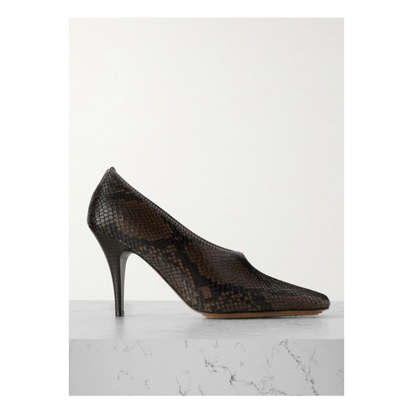 스텔라매카트니 스네이크 이펙트 펌프스 다크 브라운 46376663162900223