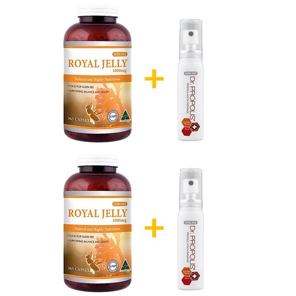 시니케어 호주 로얄제리 1000mg 365캡슐x2통