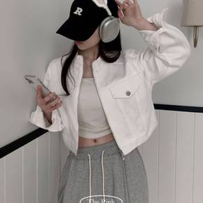헤오 오버핏 노카라 투웨이 코튼 자켓