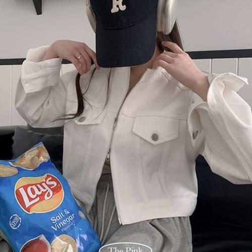 헤오 오버핏 노카라 투웨이 코튼 자켓