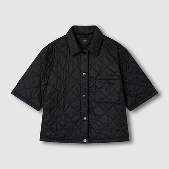 JAJU 여 라이트 패딩 카라 반팔 자켓 J105401007099