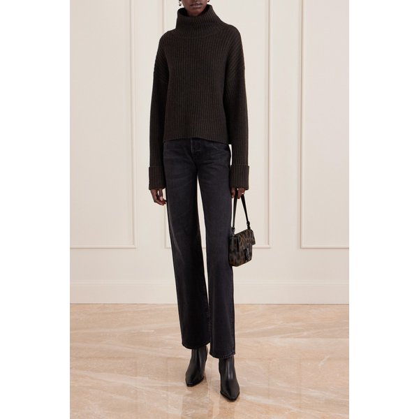 스타우드 하를로우 버클 레오파드 프린트 소가죽 숄더백 46376663162986081