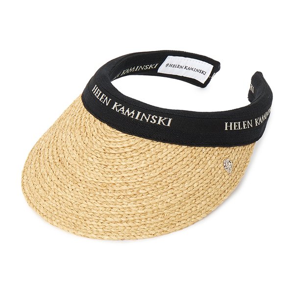 [부산점] 비앙카 8 여성 바이저 HAT52204 NATURAL BLACK LOGO