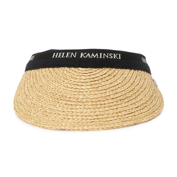 [부산점] 비앙카 8 여성 바이저 HAT52204 NATURAL BLACK LOGO